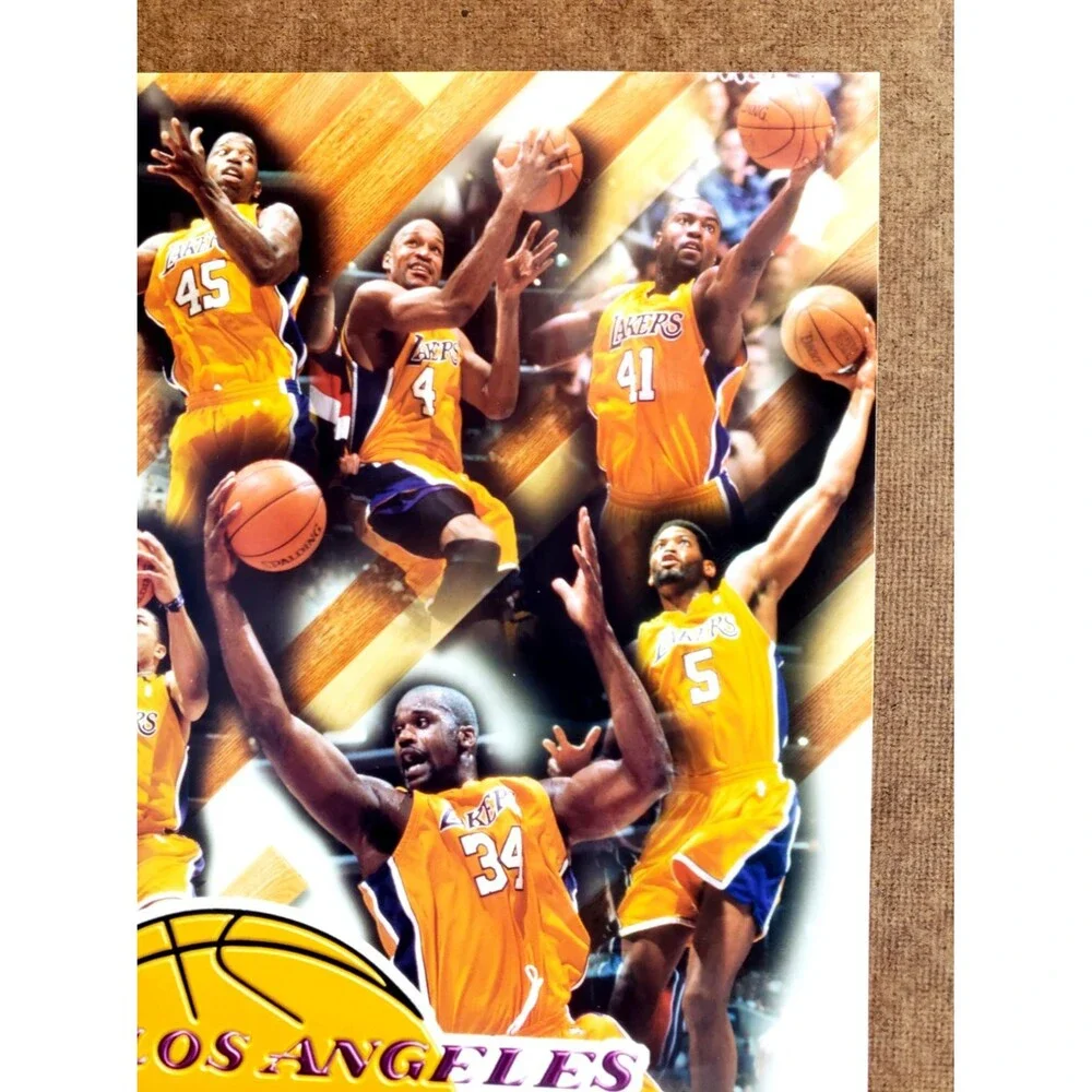 1999-2000 Los Angeles Lakers 2000 CHAMPIONS 10X8 Team Photo In Action KOBE SHAQ